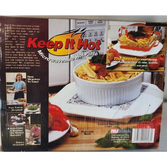 Keep It Hot Microwavable Hot Plate Food Warmer – Reusable Heat Retention Plate - Picture 2 of 6